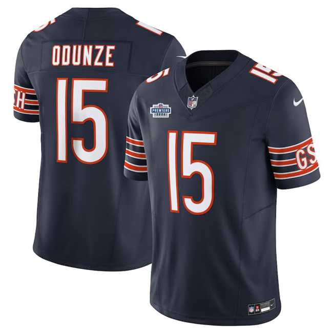 Men & Women & Youth Chicago Bears #15 Rome Odunze Navy 2024 With Draft Patch F.U.S.E. Vapor Stitched Jersey,We sell and wholesale Men & Women & Youth Chicago Bears #15 Rome Odunze Navy 2024 With Draft Patch F.U.S.E. Vapor Stitched Jersey on line form chian!